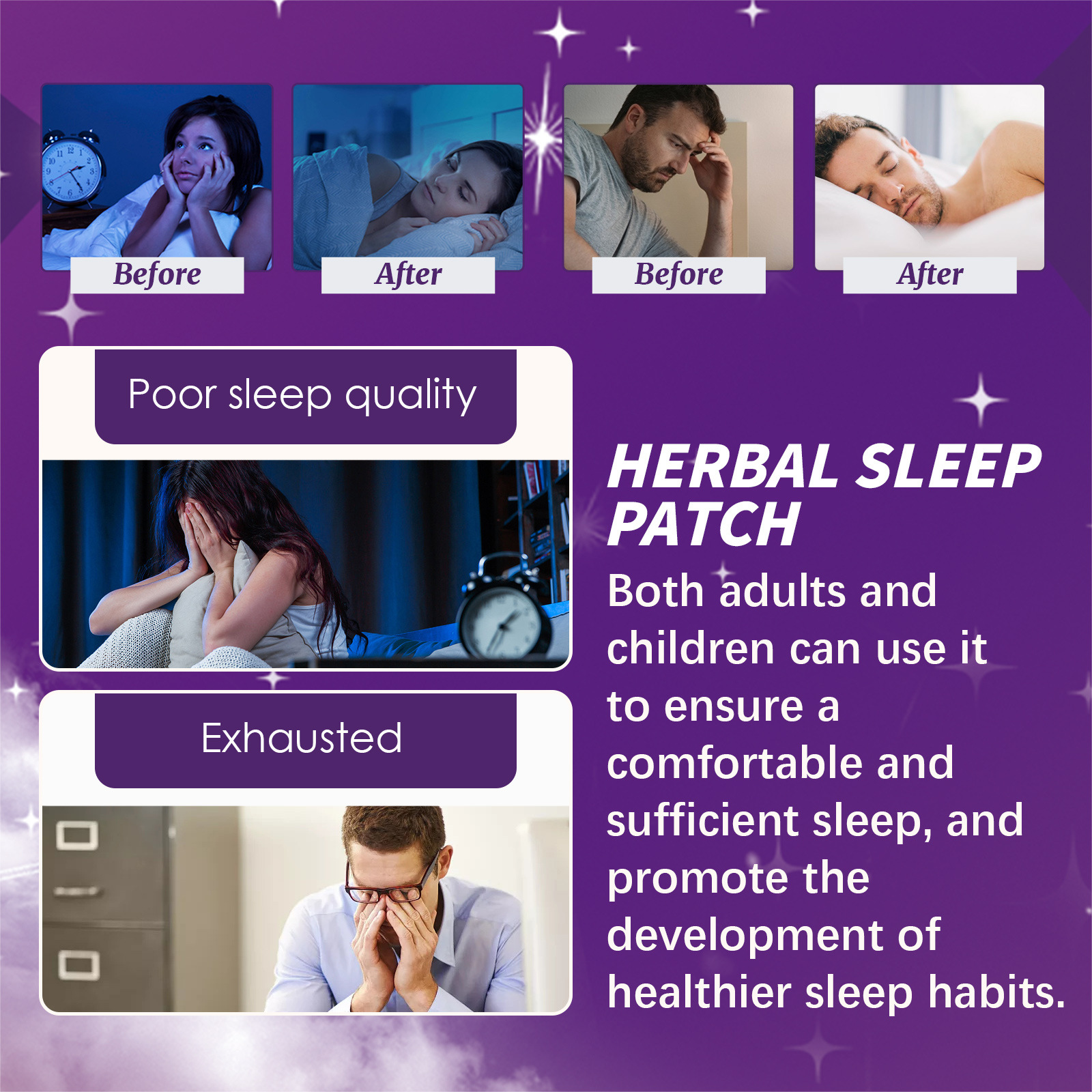 Patchs sommeil aux herbes pour la relaxation et le stress_voghion.com