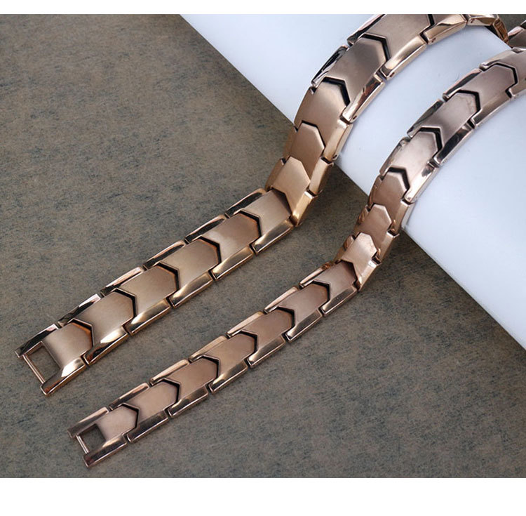 34g Weight Bracelets Classification Simple Style Classic Style Round Pure Titanium Bracelets In Bulk