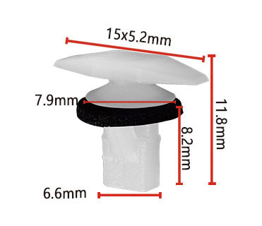 Aplicable a la tira de sellado HONDA CIVIC hebilla fija F102 OE:91530-ST5-003