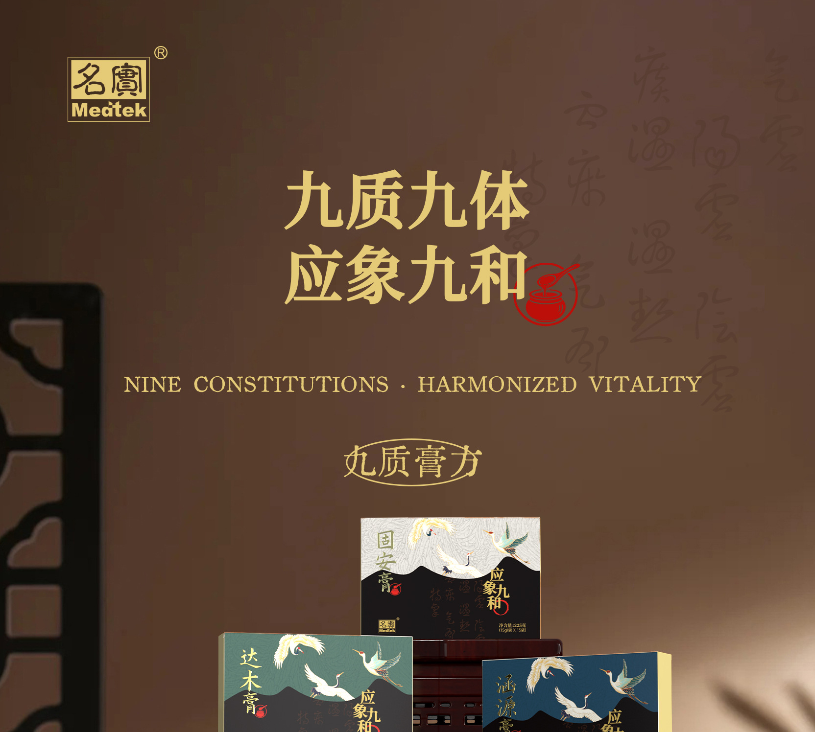 Jiu Zhi Gao (Nine-Constitution Herbal Paste) — Portable TCM Body-Constitution Wellness Paste, 15g × 15 Sachets overview