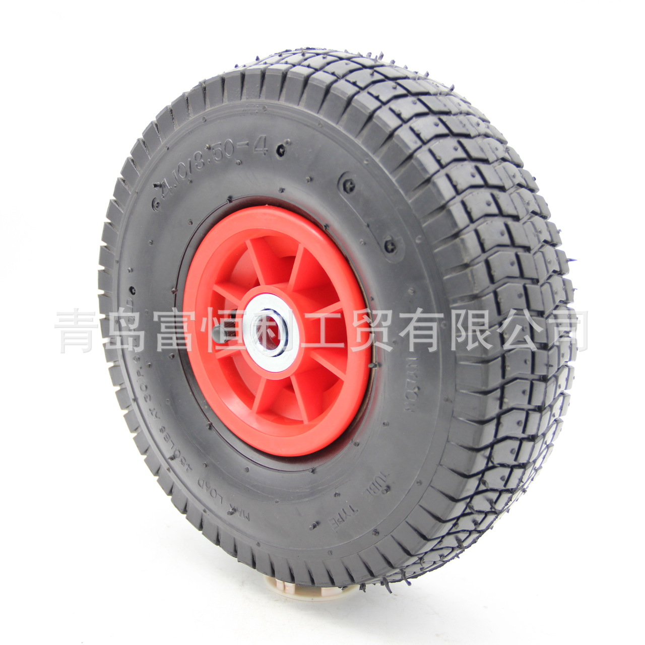 厂家直供4.10/3.50-4塑料轮毂充气轮 手推车工具车板车轮子