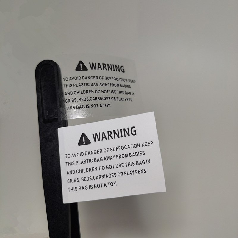 Cross-border Amazon anti-suffocation logo sticker transparent adhesive product warning warning English label Cross-border Amazon anti-suffocation logo sticker transparent adhesive product warning warning English label