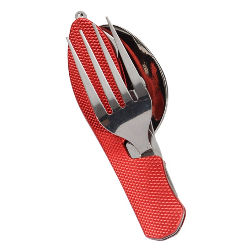 Мини-складная съемная комбинированная посуда для альпинизма, путешествий, многооткрытая алюминиевая ручка, уличный нож, подарочный нож для фруктов