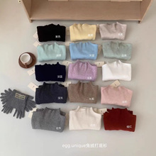 egg.unique15色兔绒中领打底衫女秋冬款百搭内搭修身保暖纯色毛衣