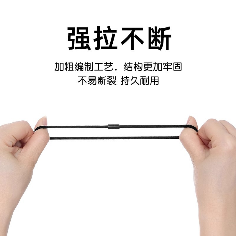高弹力耐用黑色发圈不伤发扎头发头绳女新款基础马尾头饰皮筋