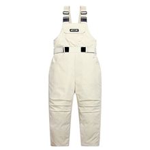 儿童冬季户外护腰背带裤男童滑雪裤防风防泼水加厚保暖羽绒裤盈尚