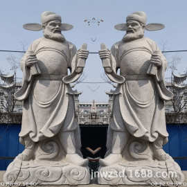 景观人物雕刻 石雕鲁班像制造厂 石雕关公像图片 石雕施耐庵像
