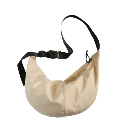 Unisex style bag new waterproof nylon dumpling bag for women Korean version solid color large capacity single shoulder crossbody bag for men