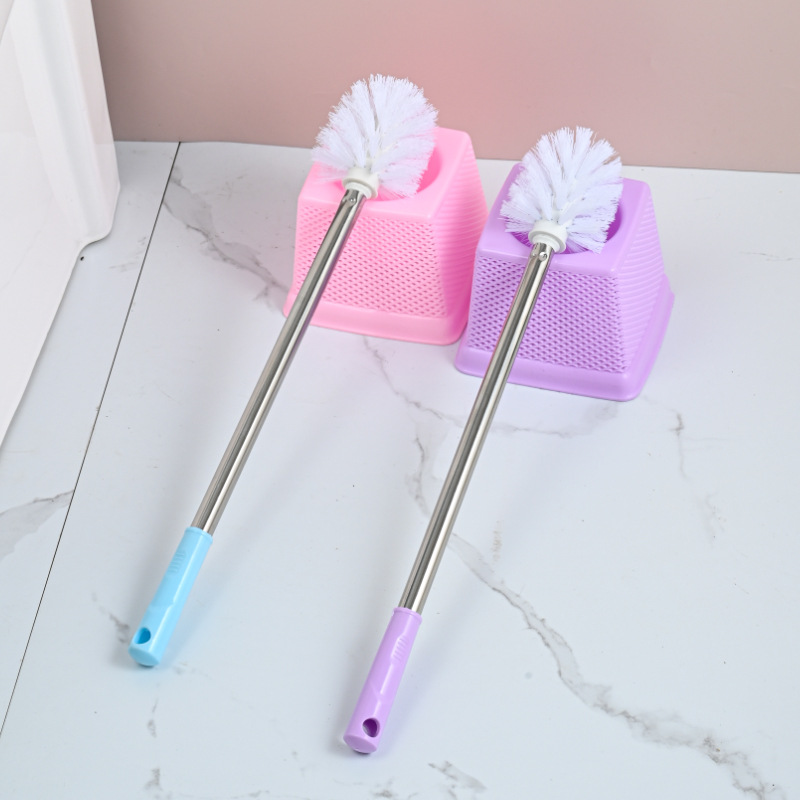 Cepillo de baño traje de baño cepillo doméstico cepillo suave ángulo muerto inodoro mango largo cepillo de limpieza con base