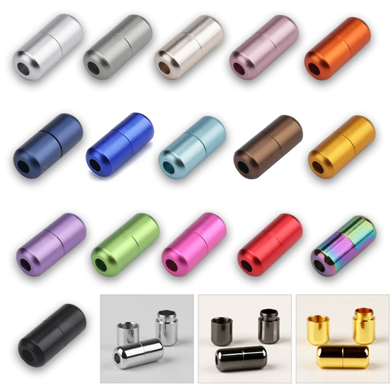 Алюминиевые красочные матовые пряжки для обуви, шнурки для капсулы с металлическим носком, аксессуары для ведения, пряжки для капсул для ленивых обуви не требуется.