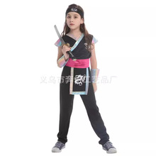 万圣节儿童服装火影忍者衣服女款cosplay服装G0404日本忍者套装