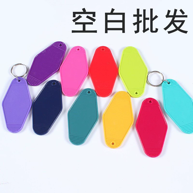 Пластиковые брелки для багажа листинг ретро отель номерной знак отеля брелок ромб