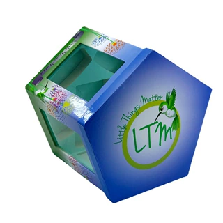 上海包装盒定制 新款创意五角开窗礼盒天地盖礼品盒透明可视纸盒