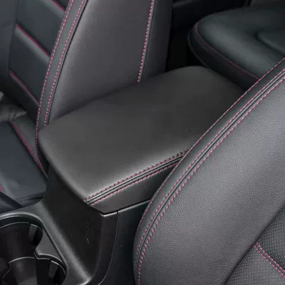 Box Cover Cx-5 Armrest Box | Armrest box - 17-22-black-leather-red-line