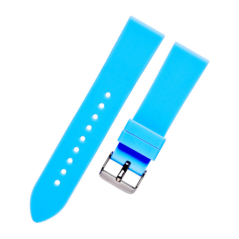 Correa de silicona para reloj inteligente universal Correa de reloj de cabeza plana impermeable deportiva Adecuado para pulsera Xiaomi Correa de muñeca de silicona