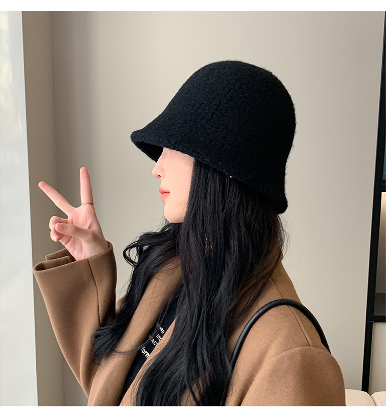 Cappello alla pescatora in lana d'agnello donna autunno inverno_voghion.com