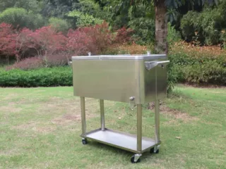 厂家供应不锈钢保温箱 推车款保温箱 酒水冷藏保温箱 可定牌