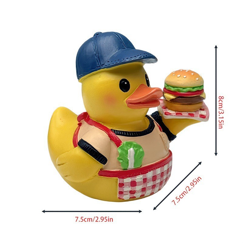 Nuevo producto transfronterizo, Pato Vegetal de Diseño Peculiar, Artesanía de Resina de Pato Vegetariano
