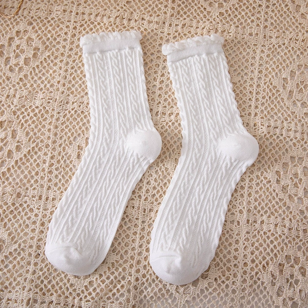 White, mid-length