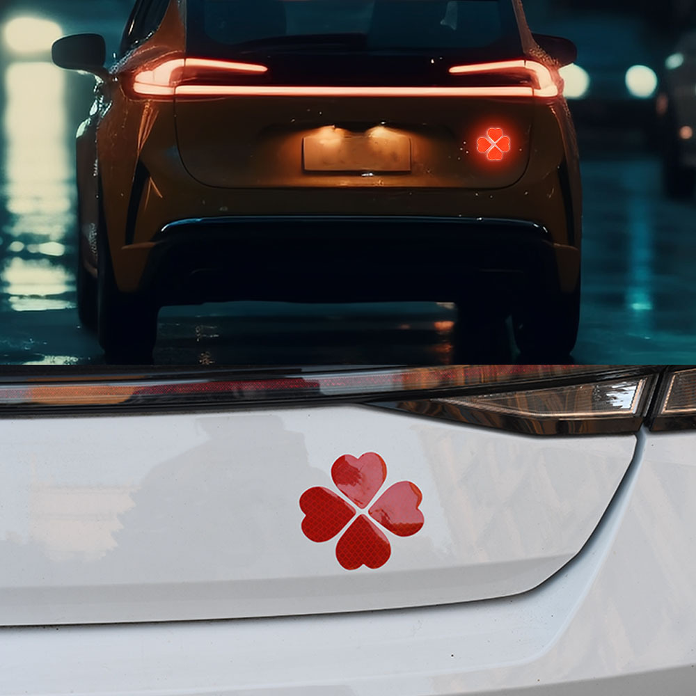 Car reflective stickers electric motorcycle night anti-collision bicycle stickers helmet decorative stickers warning signs