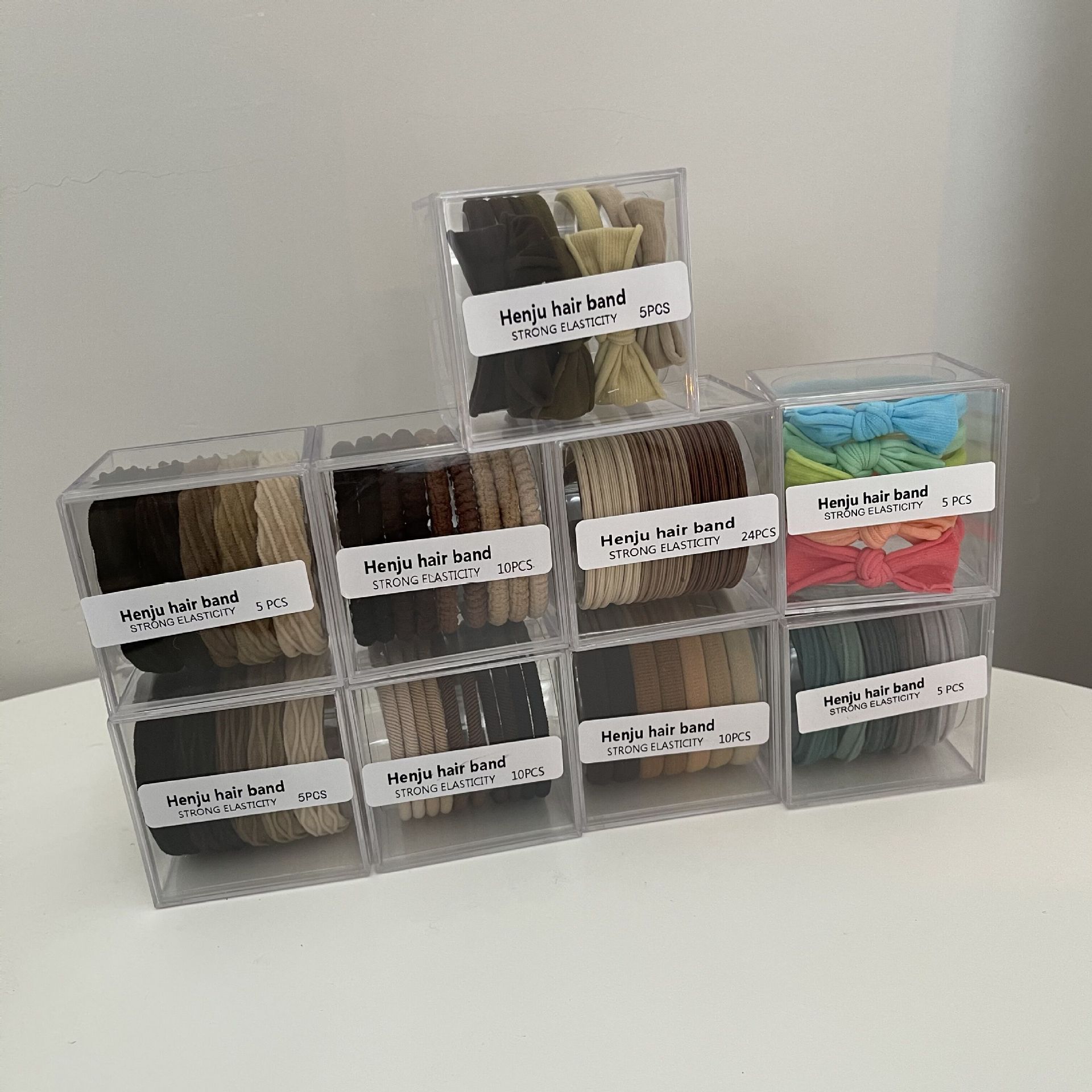 Set de elastice de păr simple și durabile pentru femei_voghion.com