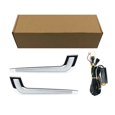 Suitable for Cadillac XTS daytime running lights (Gündüz işıqları) - dual-color-regular-white-light-turn-signal-yellow-light-one-set-for-left-and-right