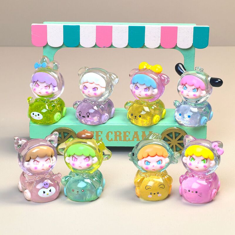 透明な大きな姉妹の車 diy ジュエリー樹脂アクセサリー車の装飾品プレイテーブルキーホルダートレンディな卸売クリエイティブクリーム接着剤|undefined