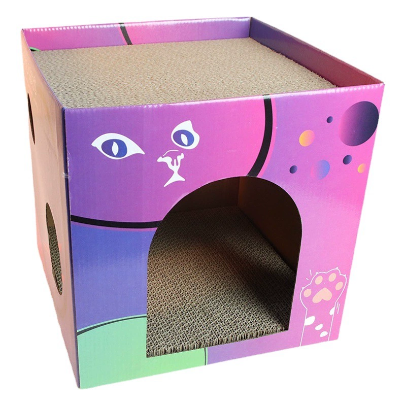 Доска кошачьих царапин верхний и нижний два слоя профнастил Многофункциональный кошачьих царапин гнездо коготь шлифовальные артефакт устойчивая к царапинам доска Кошачий коготь оптом