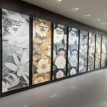 广东高端高定马赛克微晶工艺岩板电视背景墙客厅入户玄关800x2600