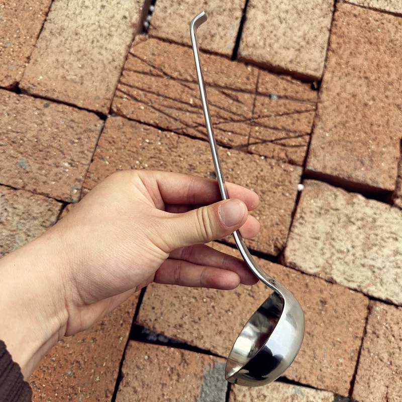 Ложка для супа из нержавеющей стали 304, большая ложка для супа с длинной ручкой, ложка для каши, столовая ложка, круглая ложка, ложка, прямая продажа с фабрики