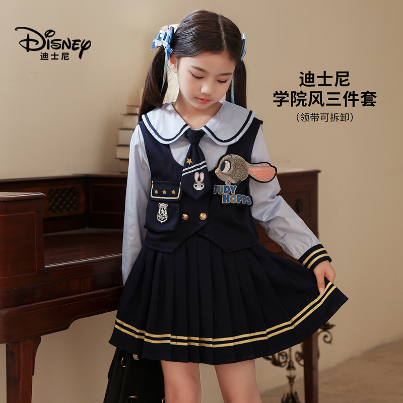 Disney Children's Clothing Wholesale Judy Rabbit Dress 26 New Styles Children's Preppy Style Fashionable Girls' Dress Two-Piece Set Disney Children's Clothing Wholesale Judy Rabbit Dress 26 New Styles Children's Preppy Style Fashionable Girls' Dress Two-Piece Set