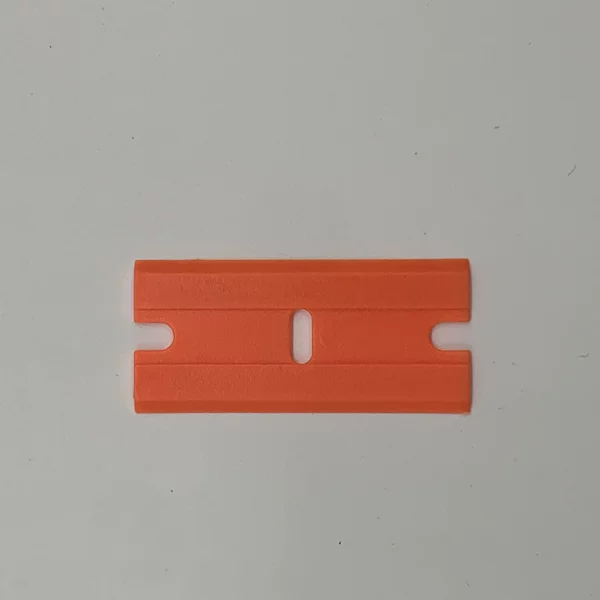 Orange plastic blade