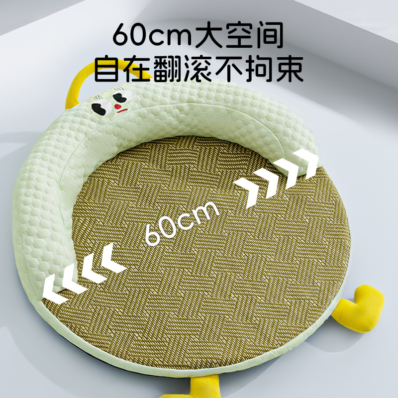 Gatos primavera y verano, ojos grandes redondos, lindas esteras de ratán, mantas frescas y refrescantes, perreras, productos para mascotas