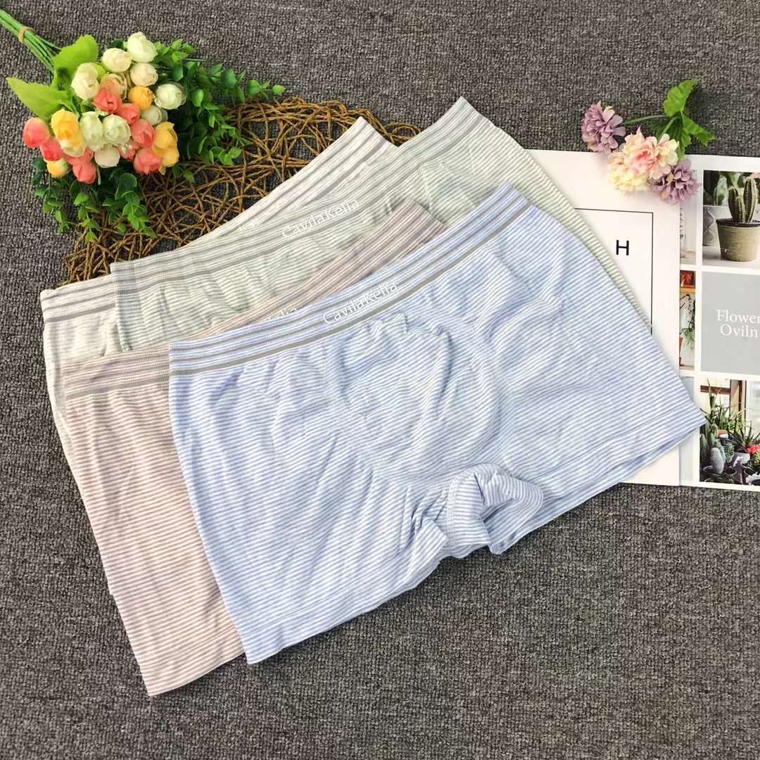 La ropa interior de los hombres rayados finos de los hombres boxeadores inconsútiles Xinjiang boxeadores del algodón del verano de los hombres