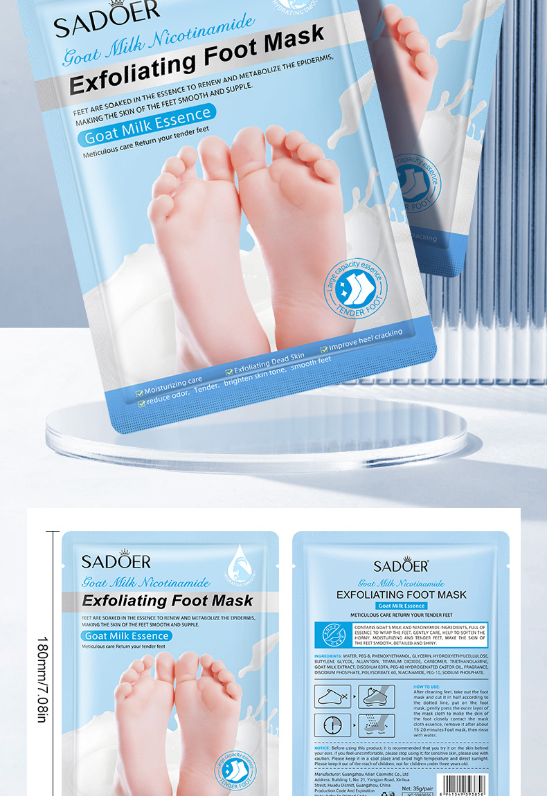 Full English Hand Mask Foot Mask PCs Sadoer Plant Fruit Moisturizing Foot Mask Skin Care Products Cross-Border Foreign Trade Wholesale display picture 14