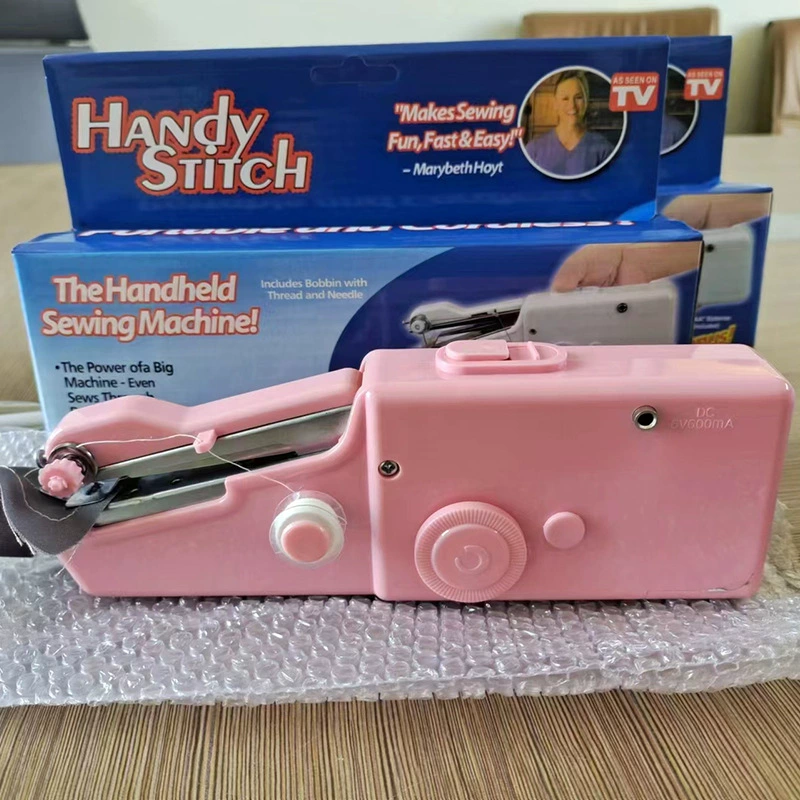 Handheld Sewing Machine HandyStitch CS101B, Portable Mini, USB/Battery Option, Home Multi-Function
