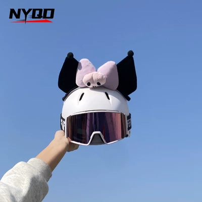Motosiklet dəbilqələri Half-Face Helmets, Ski Gear - dark-purple-culomi-without-helmet