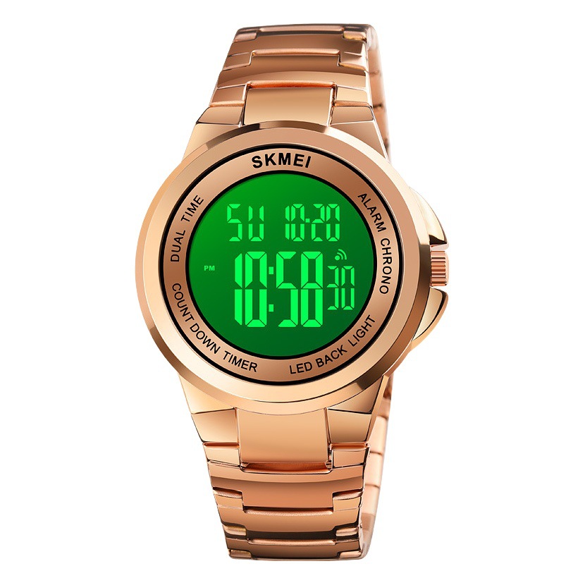 SKMEI 1712 pareja reloj deportivo moda reloj electrónico de los hombres de aleación casual sincronización luminosa