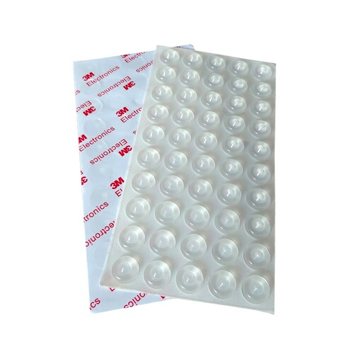 Half-spherical anti-collision silicone beads kitchen cabinet door buffer pad transparent self-adhesive noise-reducing acrylic half-round anti-slip pad