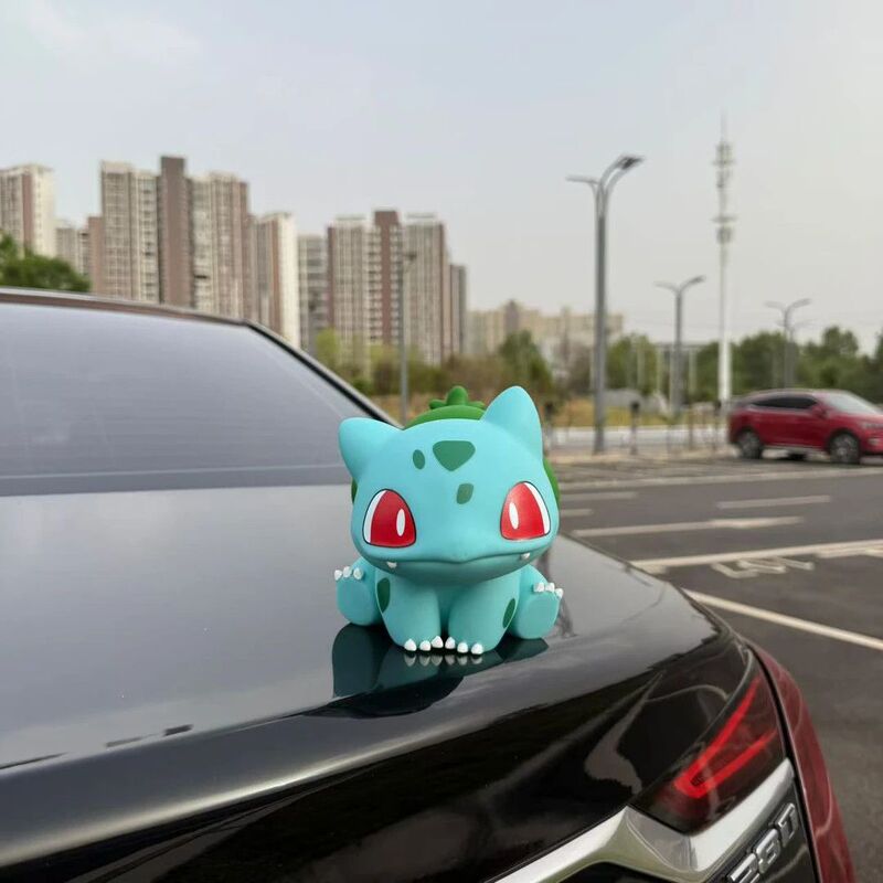 2025新款车载妙蛙种子呆萌可爱坐姿玩偶车尾中控台摆件个性装饰品|undefined