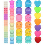 多彩荧光笔玩具少女手账笔俄罗斯方块积木爱心鱿鱼兔子小熊荧光笔