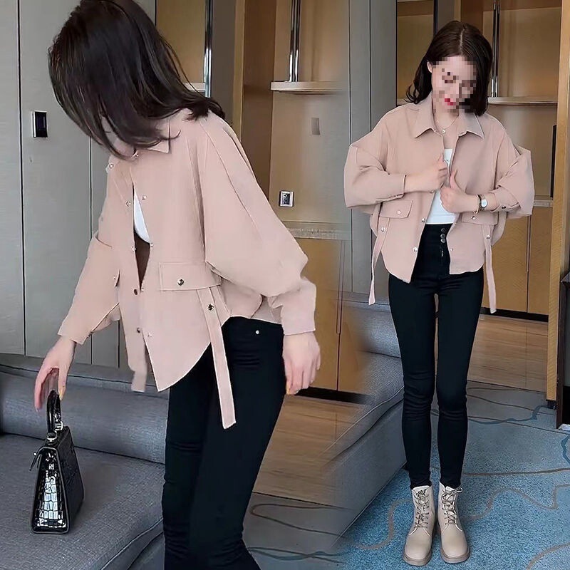 Fashion Trendy New Women's Jacket Internet Celebrity Street Style Loose Shirt Chic Batwing Sleeve Thin Cardigan Top
