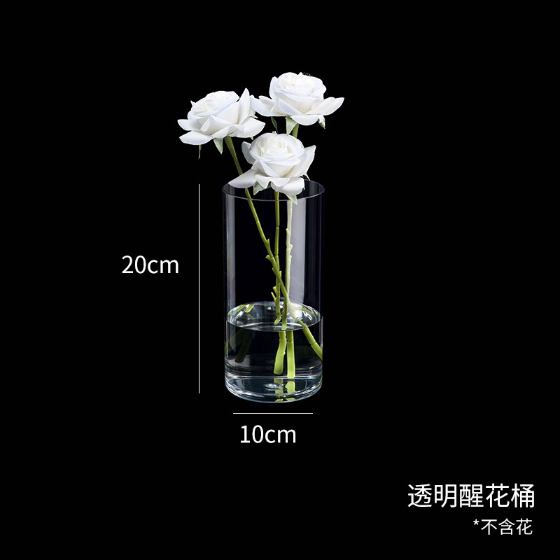 Maceta Resistente a la Presión y a las Caídas, Maceta Redonda Decorativa para Interiores, Maceta Transparente de Acrílico para Arreglos Florales, Venta al por Mayor para Floristerías