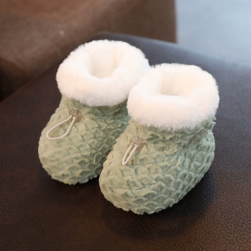 Children's winter keep warm protective lanyard holder for new born, soft sole, 3-12 month