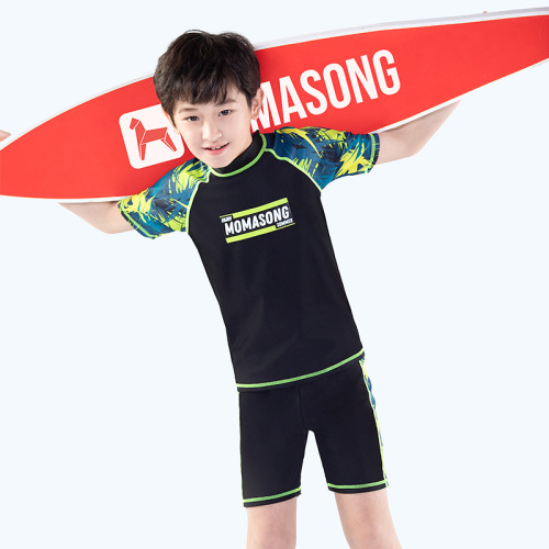 Momasong children's swimsuit, big boy, student swimsuit, teenager fat child split swimsuit and swimming trunks suit