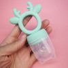 Children's chewy silica gel fruit pacifier for fruits and vegetables for supplementary food