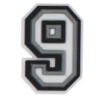 Black and white numeric 9