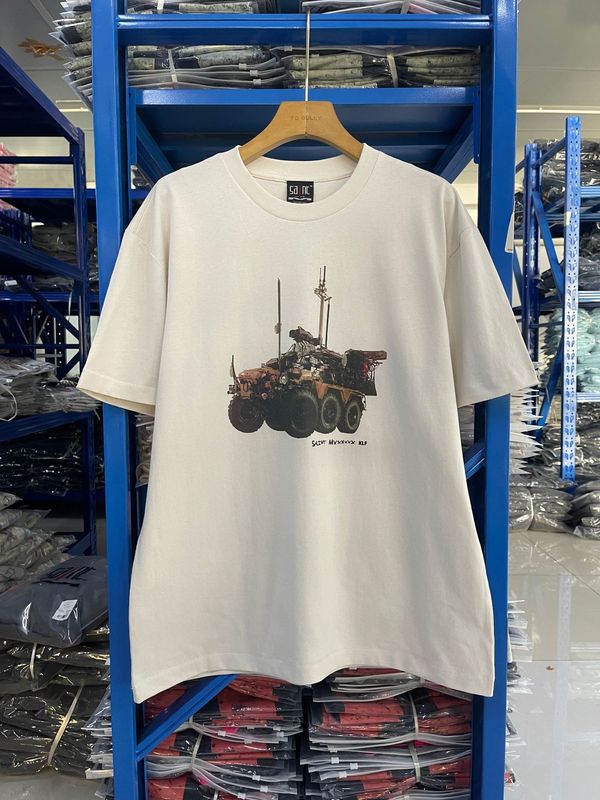 高品質 SAINT MICHAEL ICON ウォッシュ加工 オールド半袖 アメカジ レトロ プリント カップル Tシャツ 男女兼用|undefined