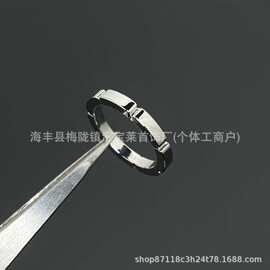 高版本K家精工电镀经典光面时尚指环简约流行百搭爆款戒指批发直