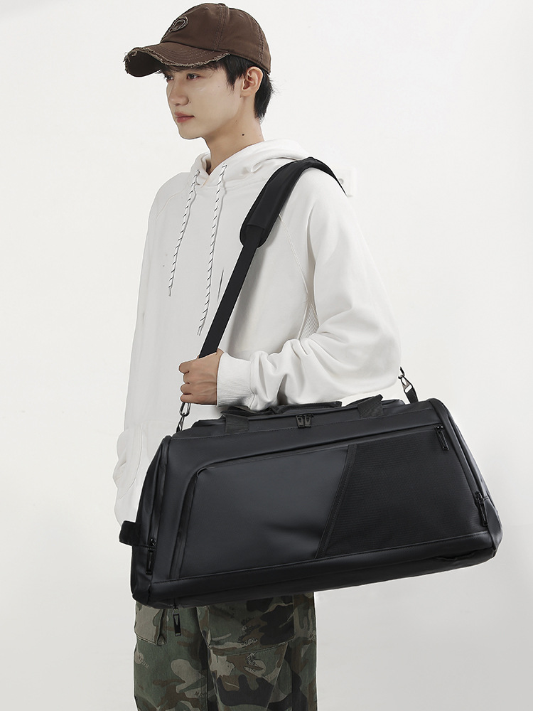 Bolsa de viaje de corta distancia para comercio exterior, bolsa de fitness deportiva con separación de ropa seca y húmeda de gran capacidad, mochila multiusos de alta gama para hombres